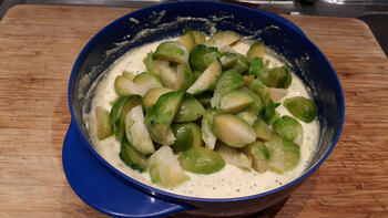 Vegetarische ovenschotel met spruiten, ricotta en pasta 6