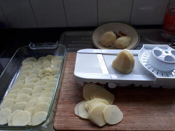 Aardappelgratin met asperges en Parmezaanse kipfilet 2