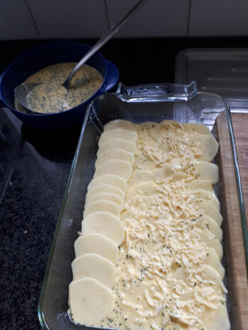 Aardappelgratin met asperges en Parmezaanse kipfilet 3