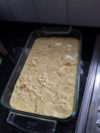 Aardappelgratin met asperges en Parmezaanse kipfilet 4