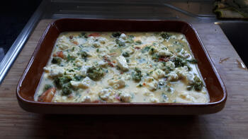 Frittata met broccoli, spekjes en Feta 7