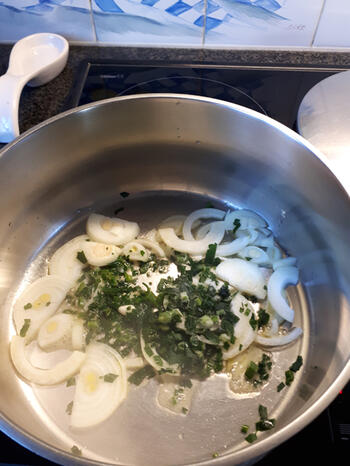 Pasta met champignons, vis en mosselsaus 2