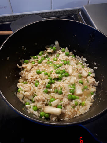 Rijst met groene curry en gehaktballetjes 4