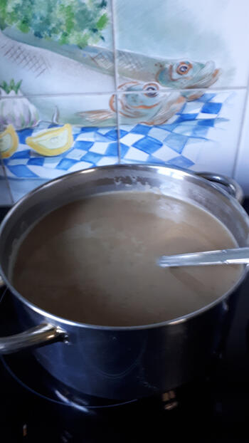 Romige kastanje soep 4