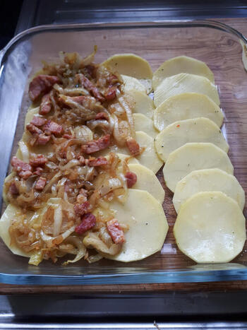 Tartiflette met witloof en spekjes 5