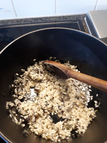 Eenvoudige risotto met zalm 4