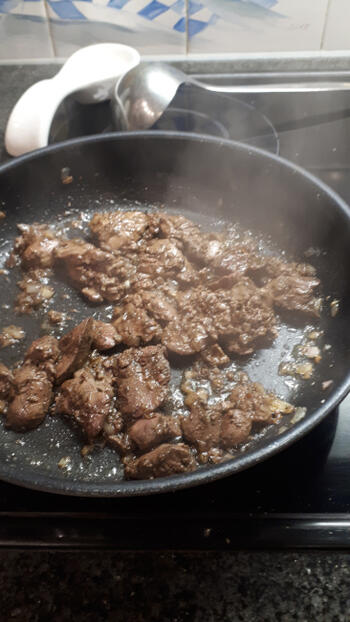 Pasta met kippenlevertjes en spinazie 5