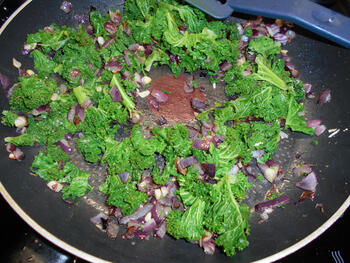 Quiche met kalkoenfilet en boerenkrulkool (Kale) 6