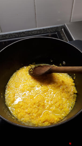 Vegetarische risotto met pompoen 5