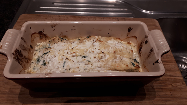 Lasagne met vis, spinazie en ricottakaas 1