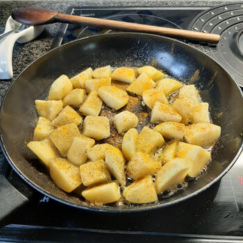 Gebakken aardappelen met uien 2