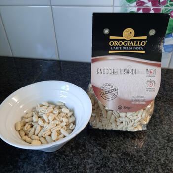 Gnocchetti of korte pasta met gare kip en groentjes 2