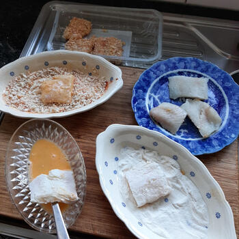 Homemade vissticks met spinaziepuree 2