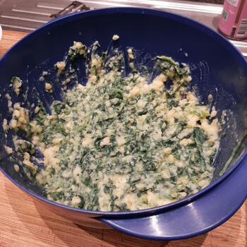 Homemade vissticks met spinaziepuree 7