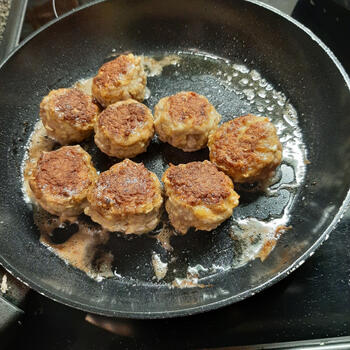 Noedels met witloof en gehaktballen 2