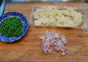 Grietfilet met groenten in bechamelsaus en duchesses aardappelen 2