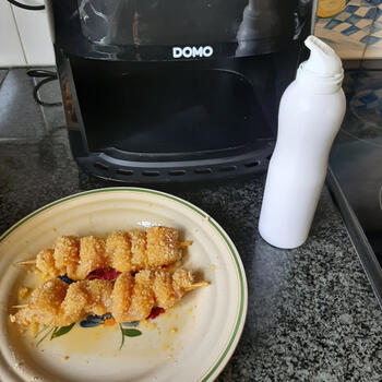 Met Parmezaan gepaneerde kippenspiesjes 6