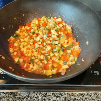 Noedels met gehakt en courgette 7