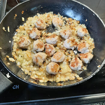 Ovenschotel alla carbonara met gehaktballetjes en pasta 2