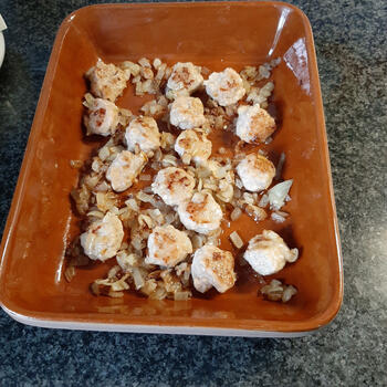 Ovenschotel alla carbonara met gehaktballetjes en pasta 3