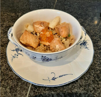 Pok� bowl met scampi en spitskool 7