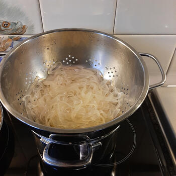 Rode poon met kokoscurry en noedels 6