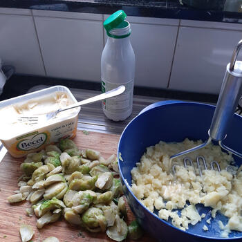 Spruitenstamppot met hespenspek 2