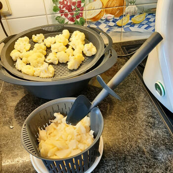 Thermomixrecept: Gegratineerde bloemkool met kaasbloemkoolsaus 5