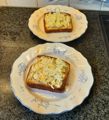 Toast met koud witloof, kipfilet en tomaat 7