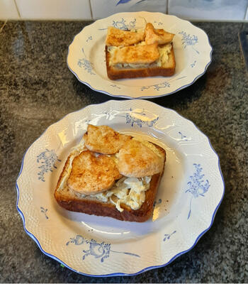 Toast met koud witloof, kipfilet en tomaat 8